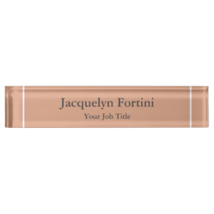 Plain Elegant Modern Minimalist Nameplate