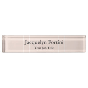 Plain Elegant Modern Minimalist Nameplate