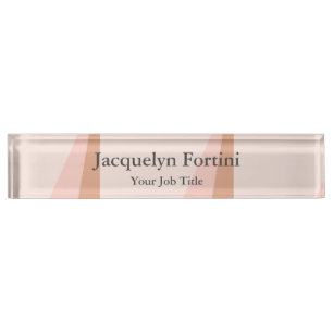Plain Elegant Modern Minimalist Nameplate