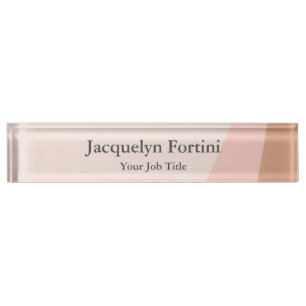 Plain Elegant Modern Minimalist Nameplate