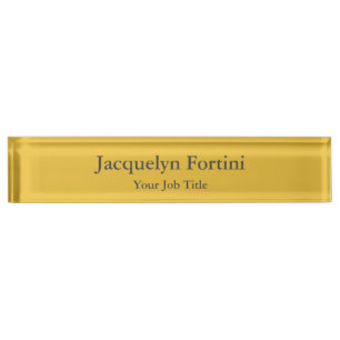 Plain Elegant Modern Minimalist Nameplate