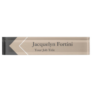 Plain Elegant Modern Minimalist Nameplate