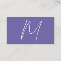 Plain Elegant Modern Own Name Monogram