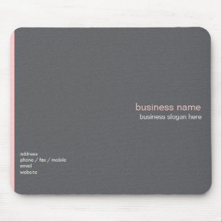Plain Elegant Modern Simple Light Pink Stripe Mouse Pad