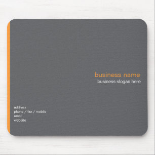 Plain Elegant Modern Simple Orange Stripe Mouse Pad