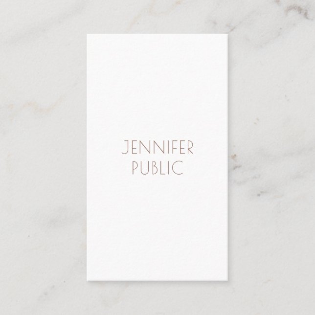 Plain Elegant Monogram Modern Design Professional Business Card (Front)