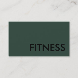 Plain Fitness Modern Minimalist Business Card