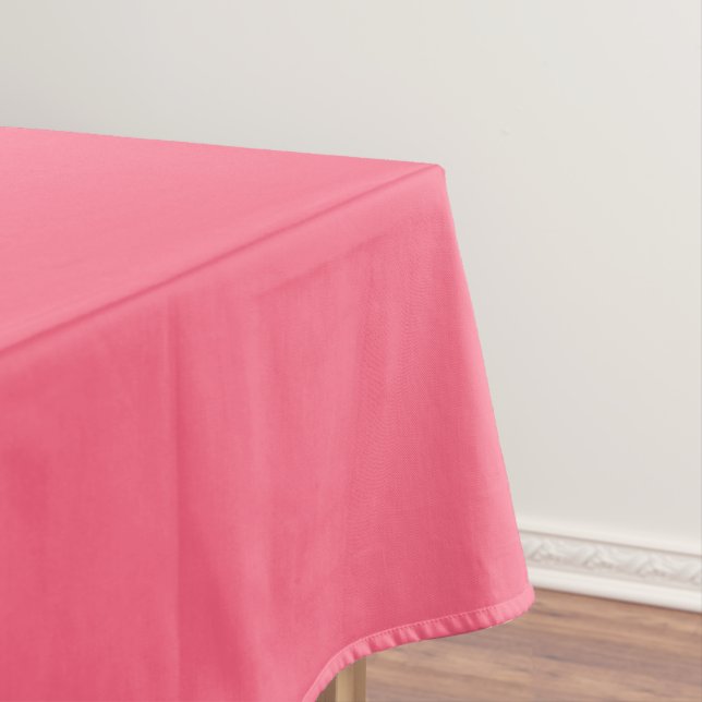 Plain Flamingo Love Pink tablecloth (In Situ)