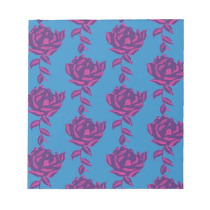Plain Floral Notepad