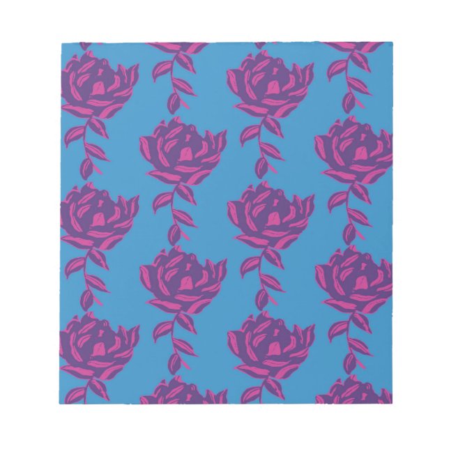 Plain Floral Notepad (Front)