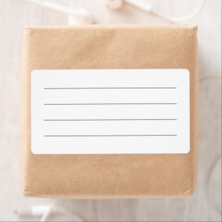 Plain Generic Lined Write-on Multipurpose Label
