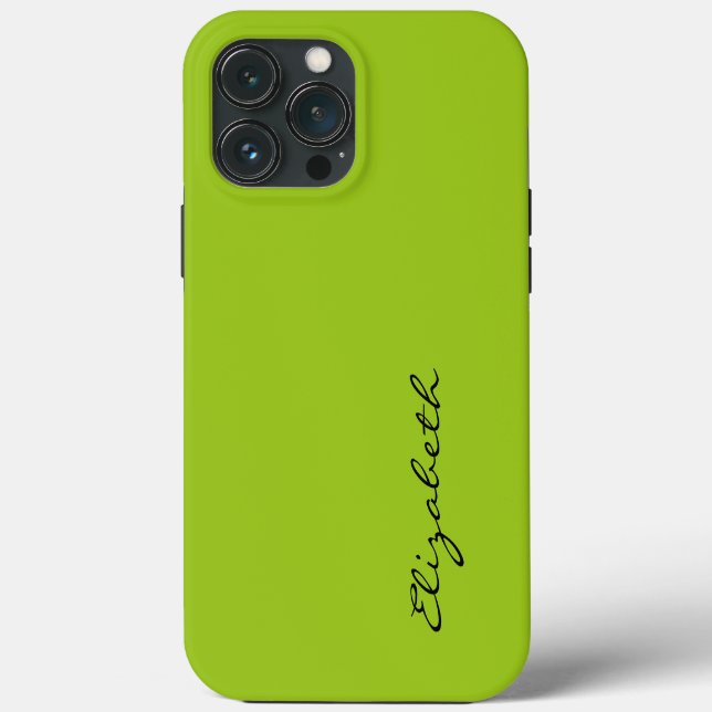 Plain Green Background Case-Mate iPhone Case (Back)