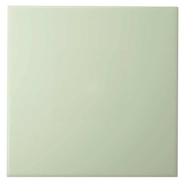 Plain Green Colour Name Security Ceramic Tile (Front)