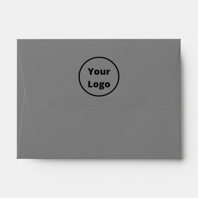 Plain grey envelope (Back (Top Flap))