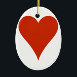 Plain Heart Ceramic Ornament<br><div class="desc">A simple heart says so much.  Add your own text for a personal message!  Perfect for SVG cuts or printing your own Valentines.</div>