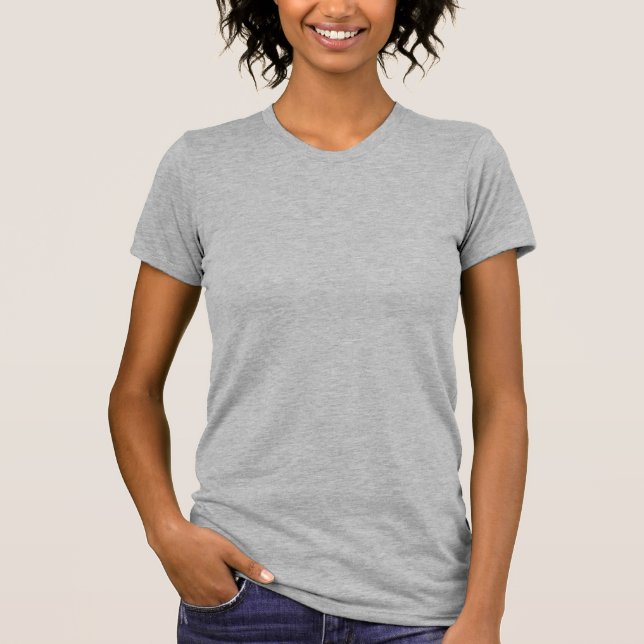 plain heather grey neutral colour T-Shirt (Front)