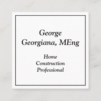 Plain Home Construction Professional Profile Card