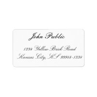 Plain Jane Address Label