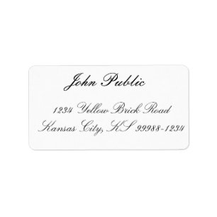 Plain Jane Address Label