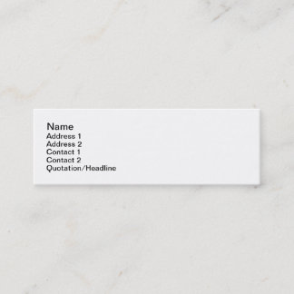 Plain Jane Mini Business Card