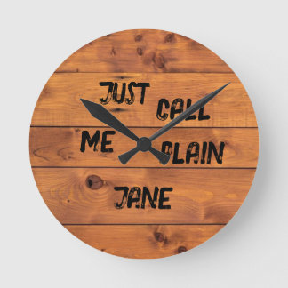 'Plain Jane' wall clock