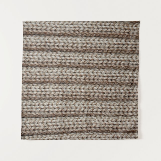 Plain knitted fabric, brown texture. tapestry (Front)