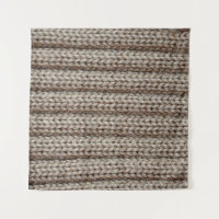 Plain knitted fabric, brown texture.