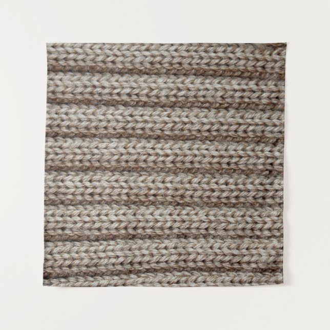 Plain knitted fabric, brown texture. tapestry (Front)