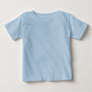 Plain Light Blue Baby Fine Jersey T-Shirt