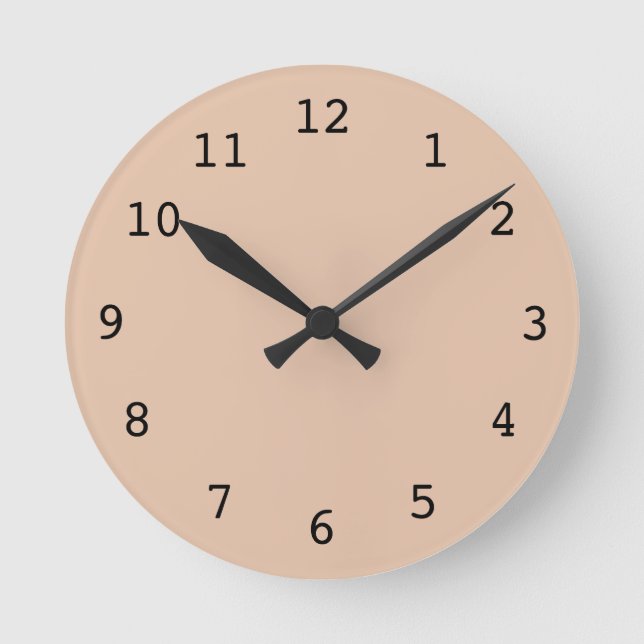 Plain light orange clock (Front)