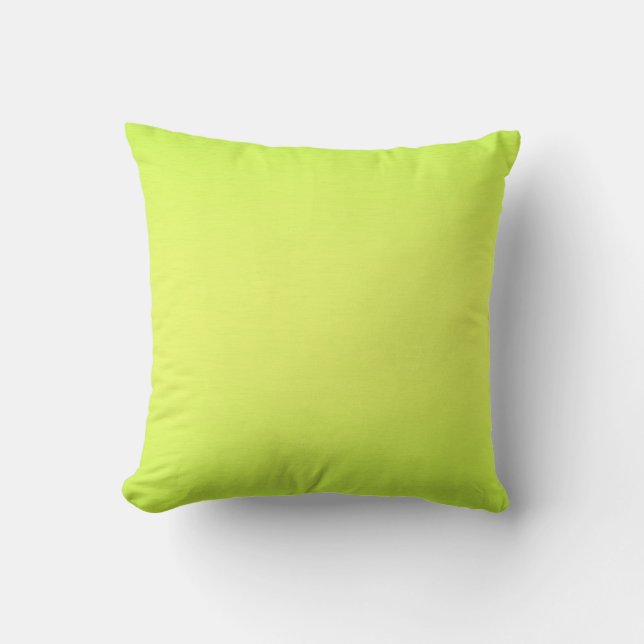 Plain Lime Background Cushion (Front)