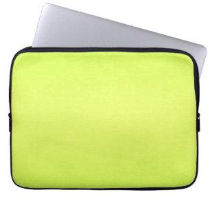 Plain Lime Background Laptop Sleeve