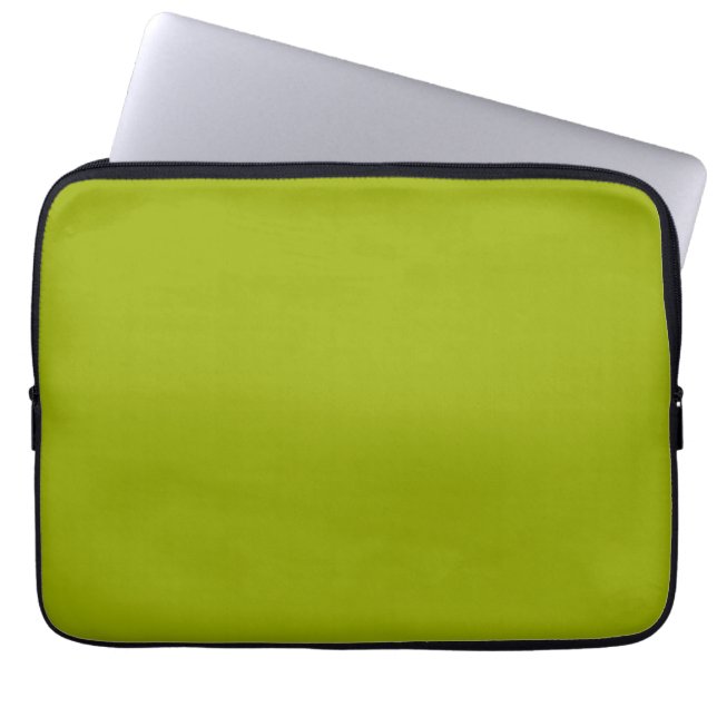 Plain Lime Green Laptop Sleeve (Front)