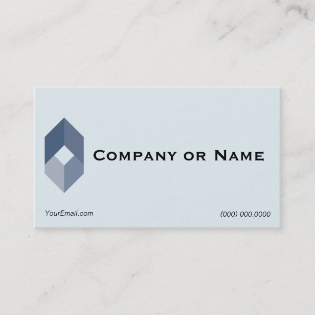 Plain Logo Business Card Template Design (Front)