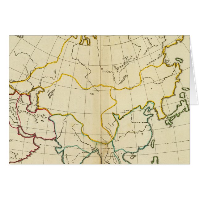 Plain map Asia (Front Horizontal)