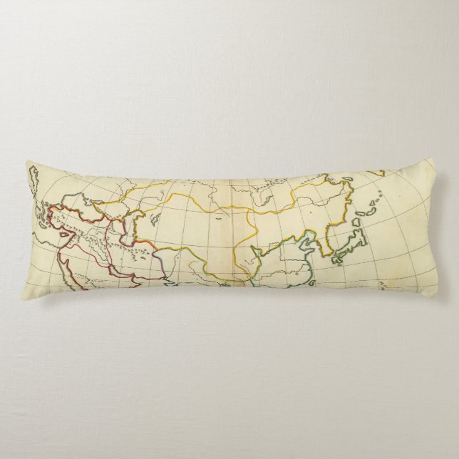 Plain map Asia Body Cushion (Front)