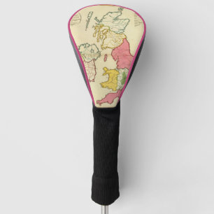 Plain map British Islands Golf Head Cover