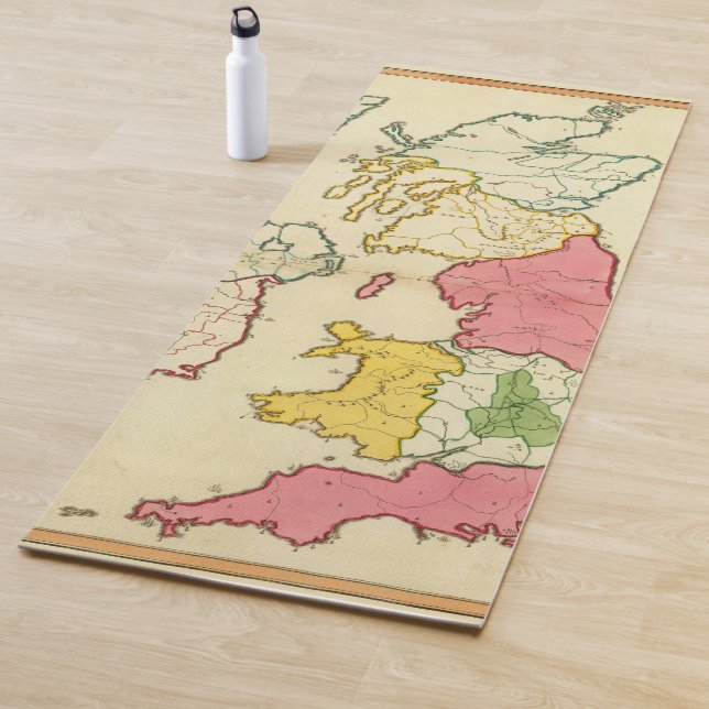 Plain map British Islands Yoga Mat (In Situ)