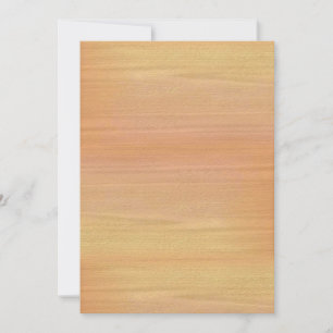 Plain Maple Wood Invitation