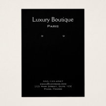 Plain Minimal Black   Jewelry Earring Display