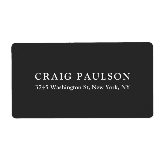 Plain Minimalist Elegant Classical Dark Grey (Front)