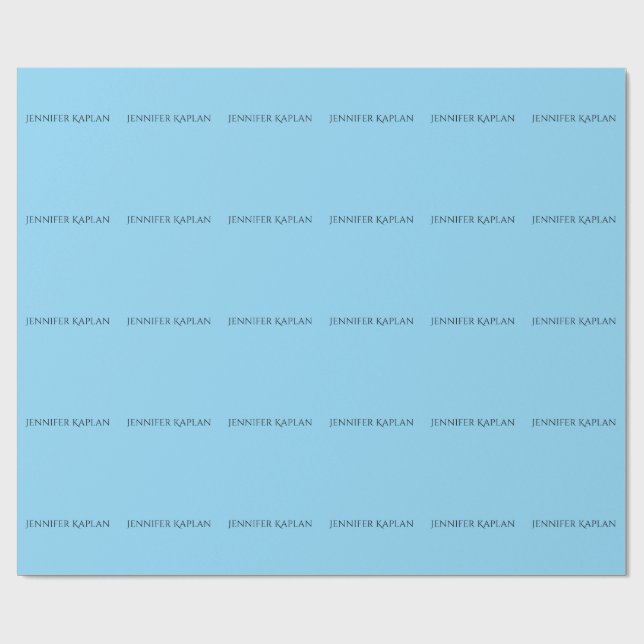 Plain Minimalist Professional Modern Wrapping Paper (Flat)
