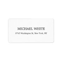 Plain Modern Black & White Minimalist