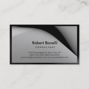 Plain Modern Consultant Business Card