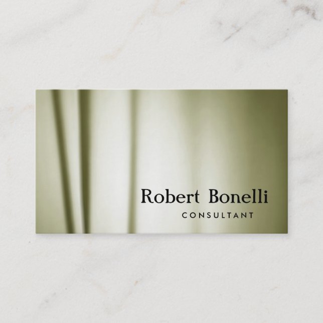 Plain Modern Consultant Business Card (Front)