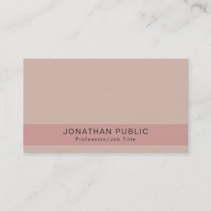 Plain Modern Elegant Colours Premium Linen Luxury Business Card