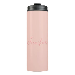 Plain Modern Handwriting Your Name Thermal Tumbler