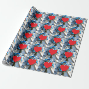 Plain Modern Love Heart Graphic Wrapping Paper