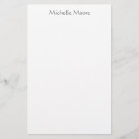 Plain Modern Minimalist Name Personalised