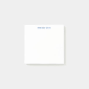 Plain Modern Minimalist Name Post-it Notes